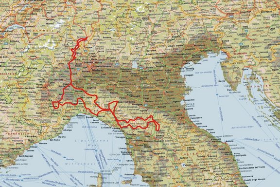 7-tägige Motorradtour durch den Apennin